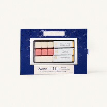 Hanukkah Shimmer Mimosa Mixer Cube Trio, 3 Flavors - Decor Addict, LLC