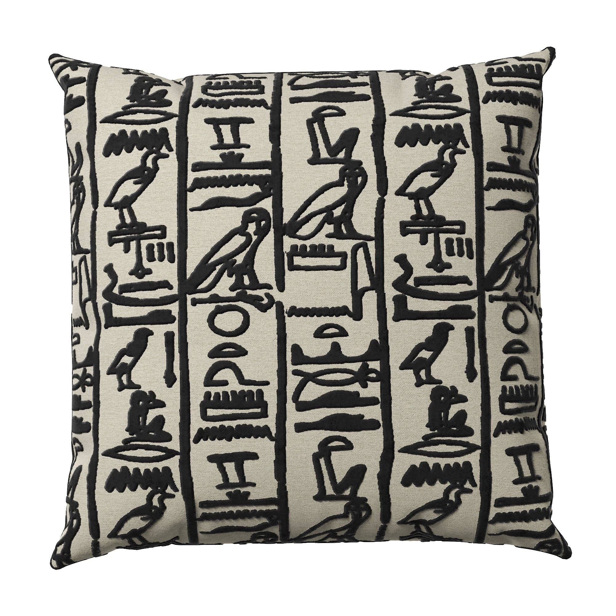 Ramesses Throw Pillow: Tan / 26" x 26" - Decor Addict, LLC