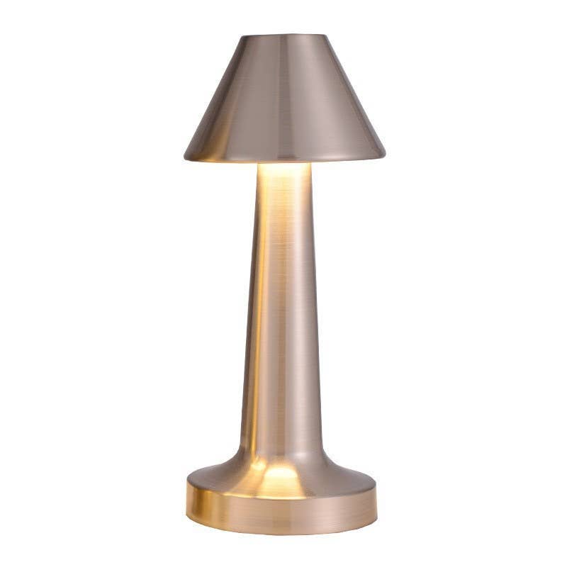 Modern Touch Sensor LED Lamp with USB Charging-Retail Pack: Gold - Decor Addict, LLC