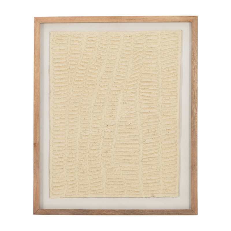 29x35-Paper-Mache-Wall-Art-Framed-Glass"-Gray