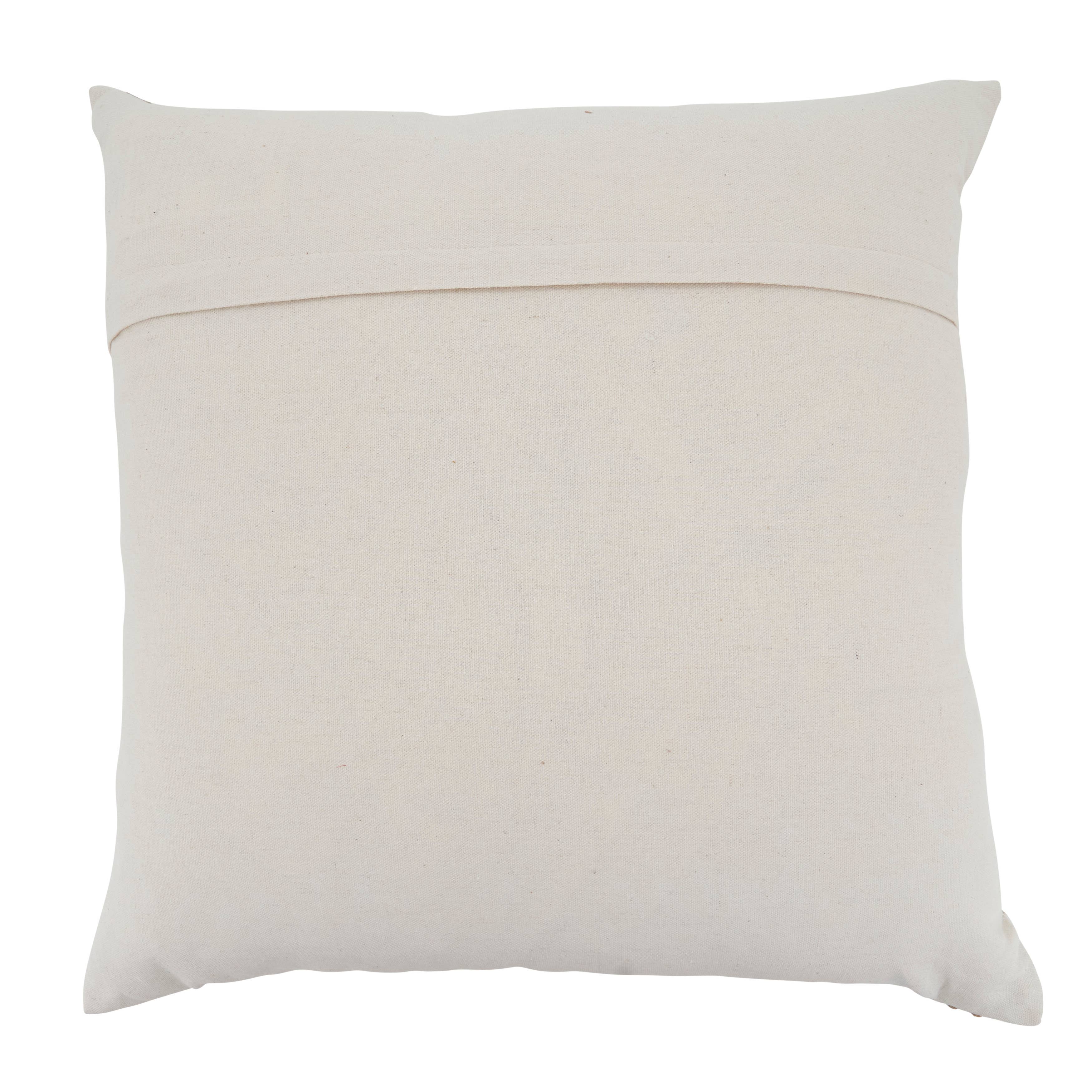 Textured Jute Stripe Throw Pillow: Natural / Down Filled / 12"x20" - Decor Addict, LLC