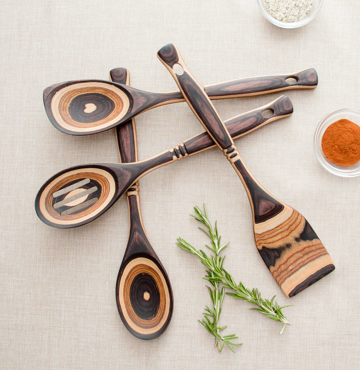 12" Natural Pakka Corner Spoon
