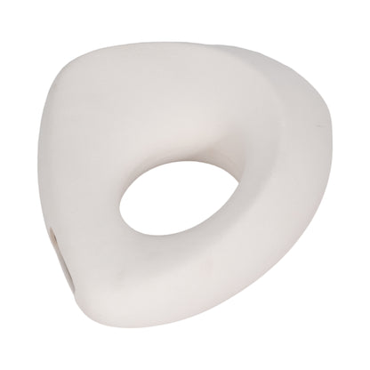 11" Lopsided Open Cut Out Vase Sand Texture, White - Decor Addict, LLC