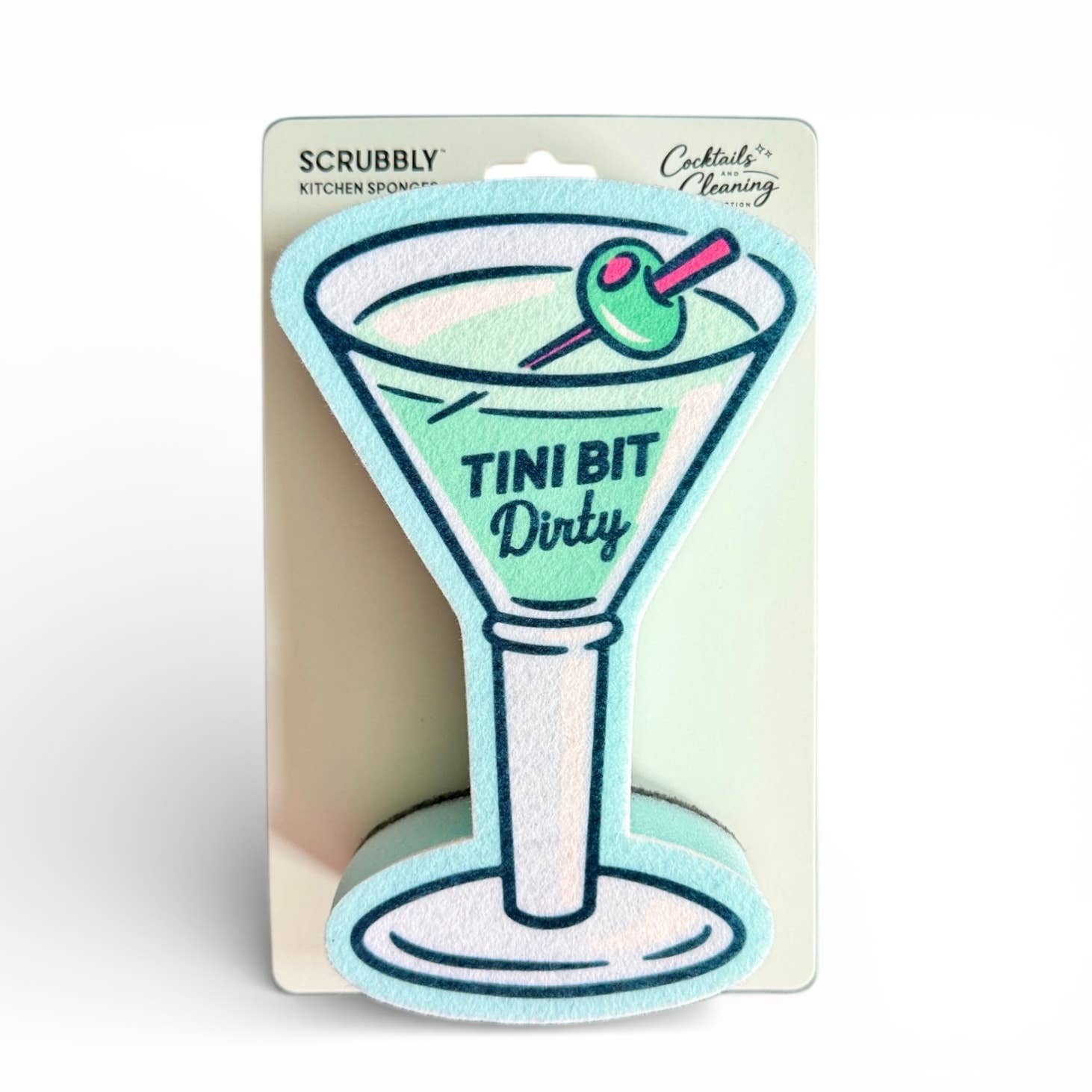 Martini Scrubbly Sponge - Tini Bit Dirty: Green
