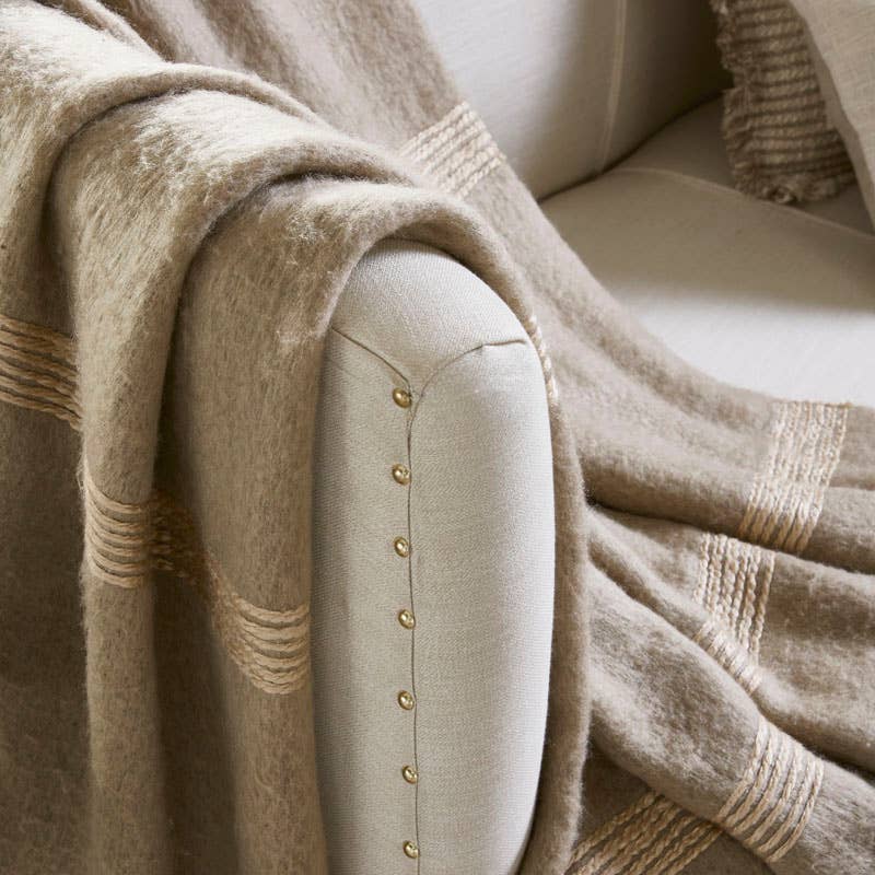 Soho Faux Mohair Throw Blanket I 50"x 70" I Chocolate: Chocolate Pecan - Decor Addict, LLC