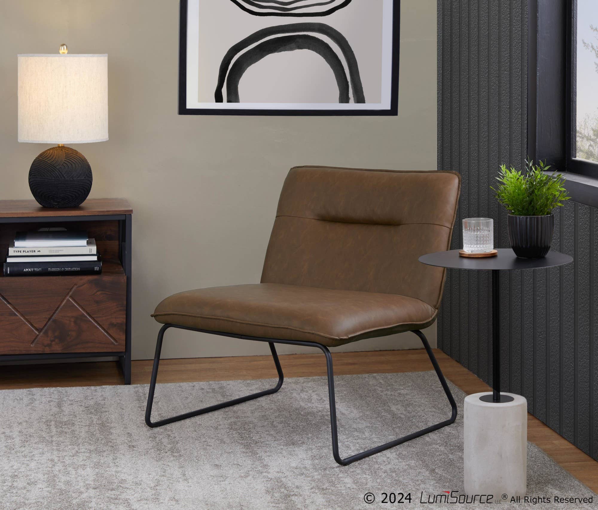 Kona 23" Polyresin Table Lamp - Set of 2: Matte Black Polyresin, Modern Brass, Natural Linen - Decor Addict, LLC