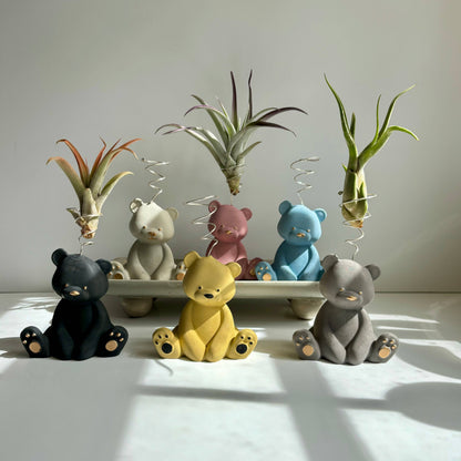 Bear Air Plant Holder: Pink - Decor Addict, LLC