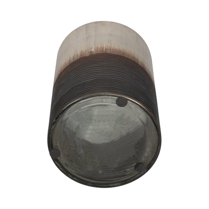 Glass, 9" Metallic 2-tone Vase, Silver - Decor Addict, LLC