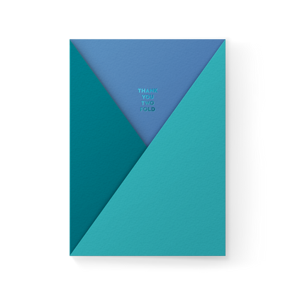 Thank You Twofold A6 Pocket Card - Decor Addict, LLC