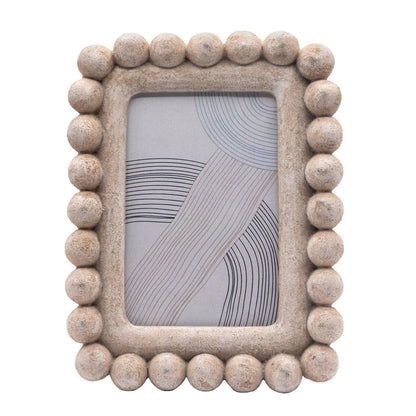 Sandstone Beaded Picture Frame, 4x6