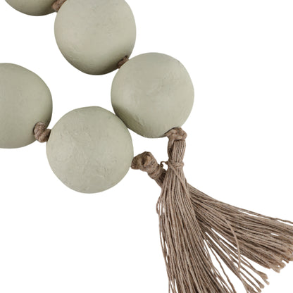 44x3" Ecomix Bead Garland, Sage Green - Decor Addict, LLC