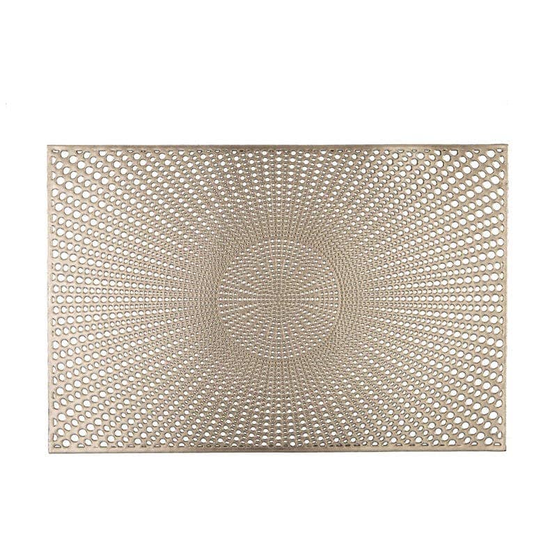 Home Details Santorini Metallic Placemat in Gold - Decor Addict, LLC