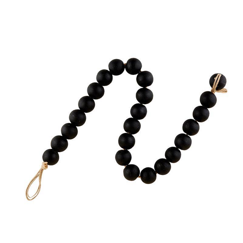 Black Glass Decor Beads - Thumbnail 3