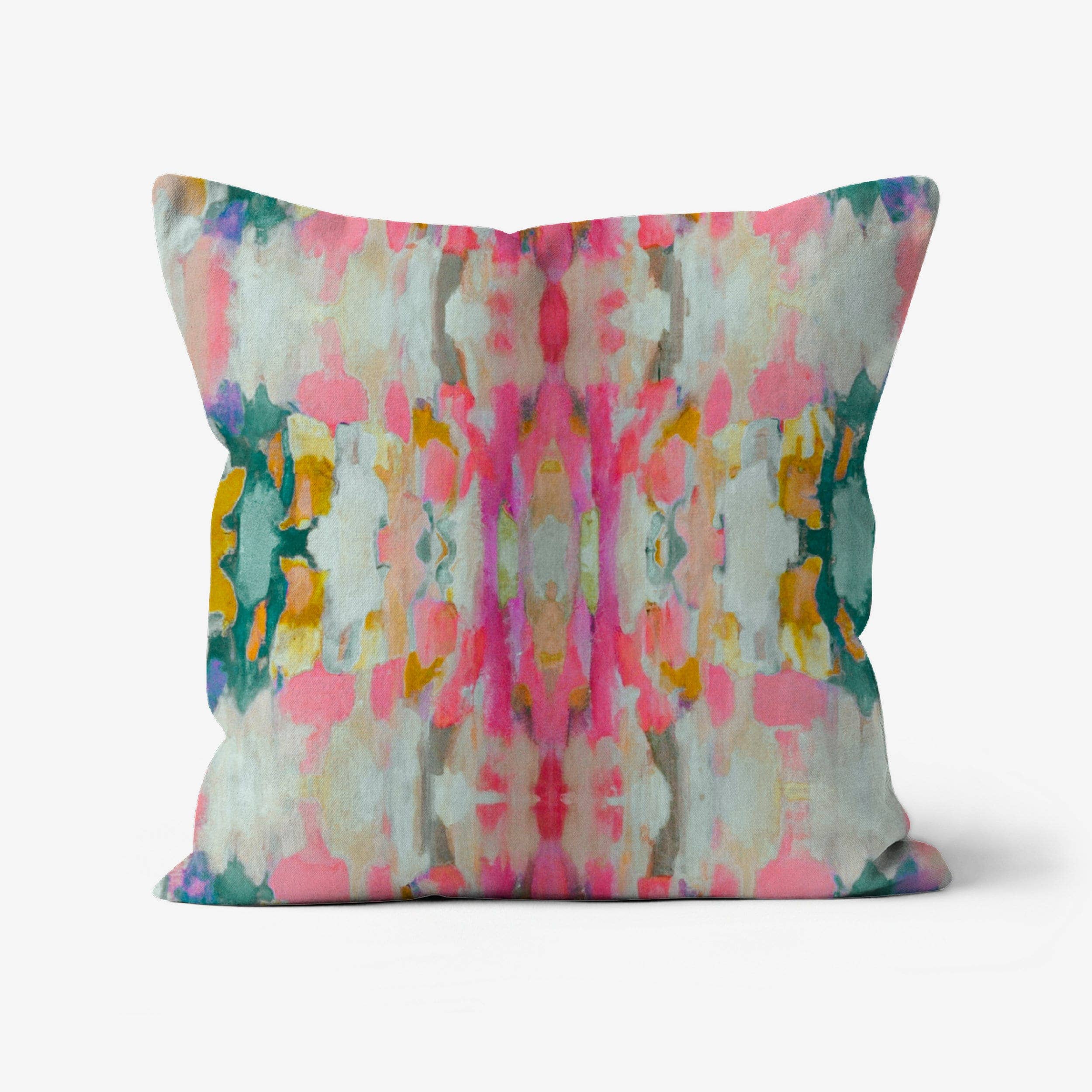Layla Decorative Abstract Modern Art Painted Print Pillow: 18x18 / Wihout Insert - Decor Addict, LLC
