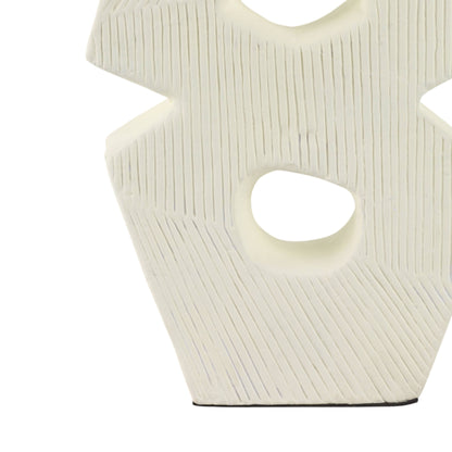 Ivory 18 in. Terracotta Abstract Sculpture - Decor Addict, LLC