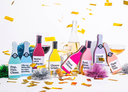 Scrubbly™ Kitchen Sponge: Rosé Rinse Repeat - Decor Addict, LLC