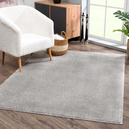 Judy Light Gray Washable Area Rug - Decor Addict, LLC
