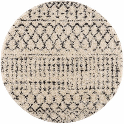 Kibureau Cream Trellis Shag Area Rug - Decor Addict, LLC