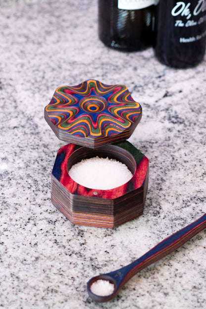 3.5" x 2" Rainbow Pakka Salt Cellar