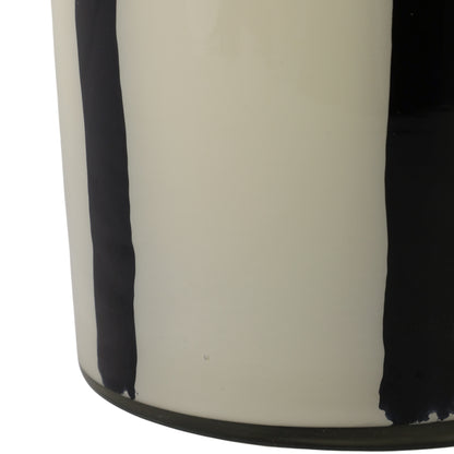 7x9" 105 Oz Red Currant & Oak  Candle, White/black - Decor Addict, LLC