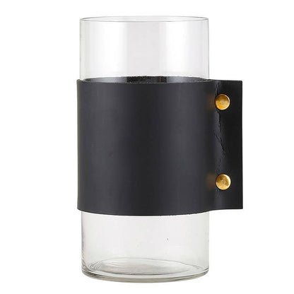 Hurricane Vase - Black Cuff - Decor Addict, LLC