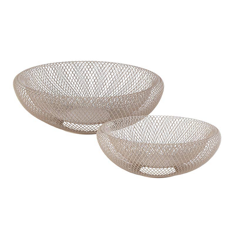 Metal Mesh Bowl-Set of 2