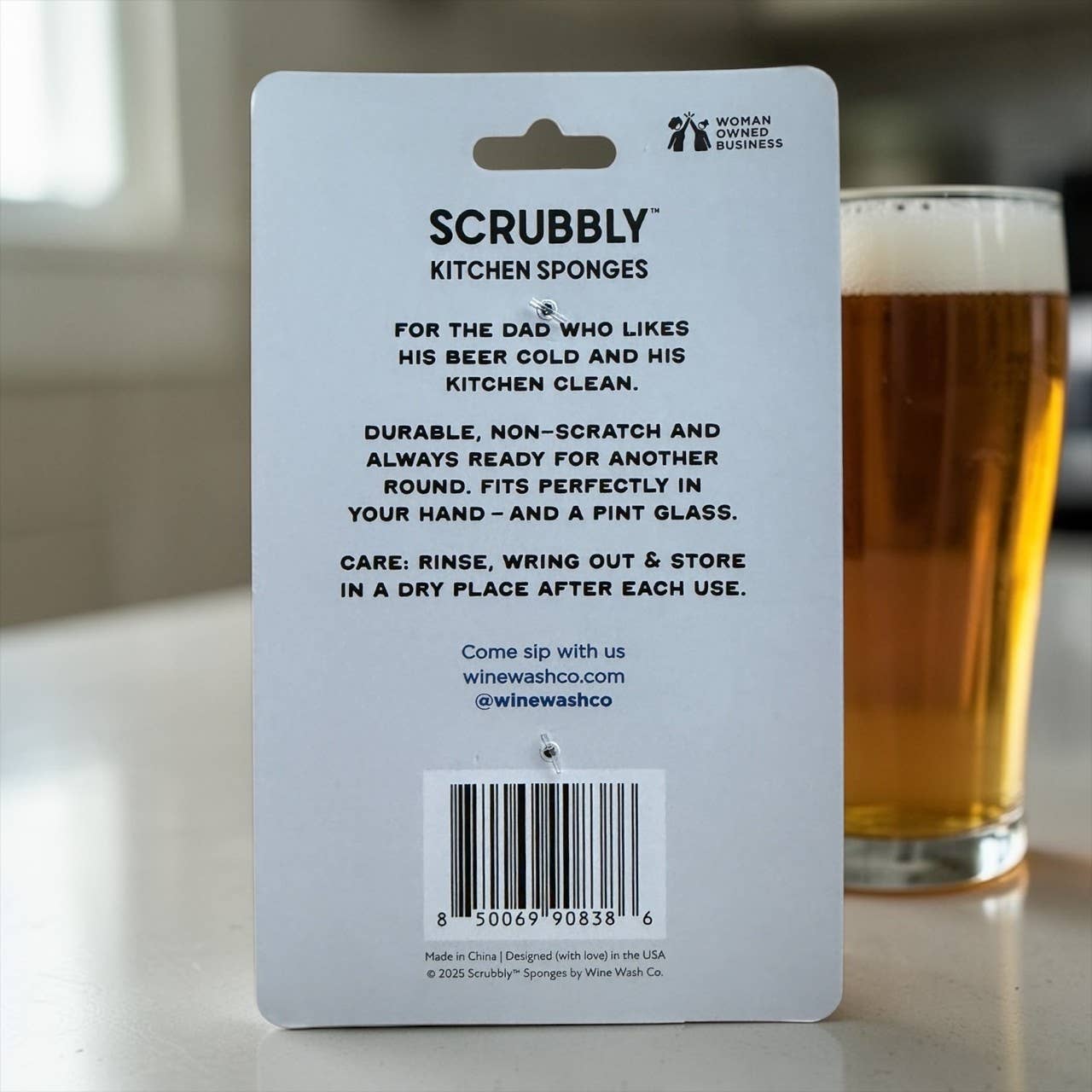 Beer Scrubbly - Coolest Dad: Blue