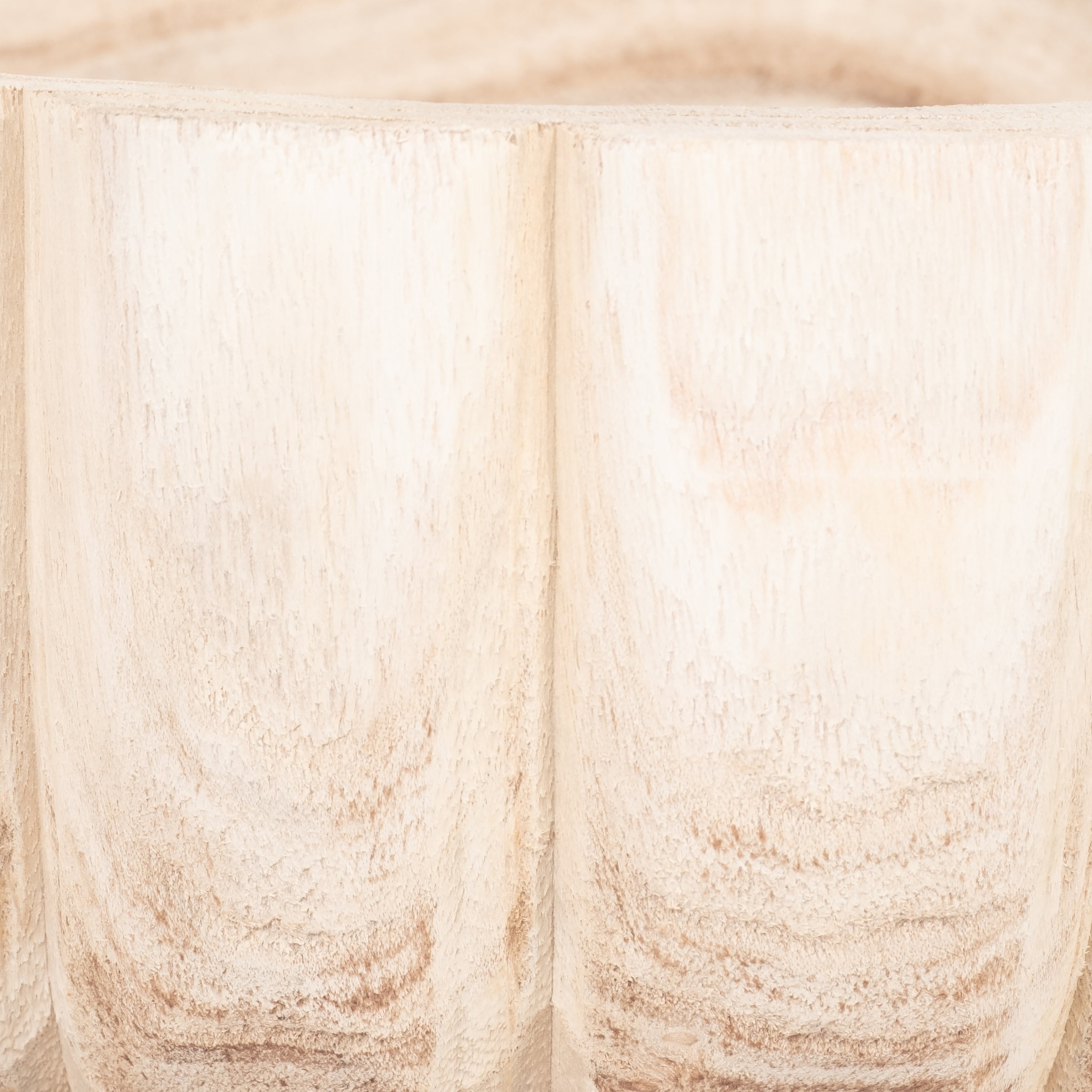 Wood, 9" Scalloped Bowl, Natural - Decor Addict, LLC