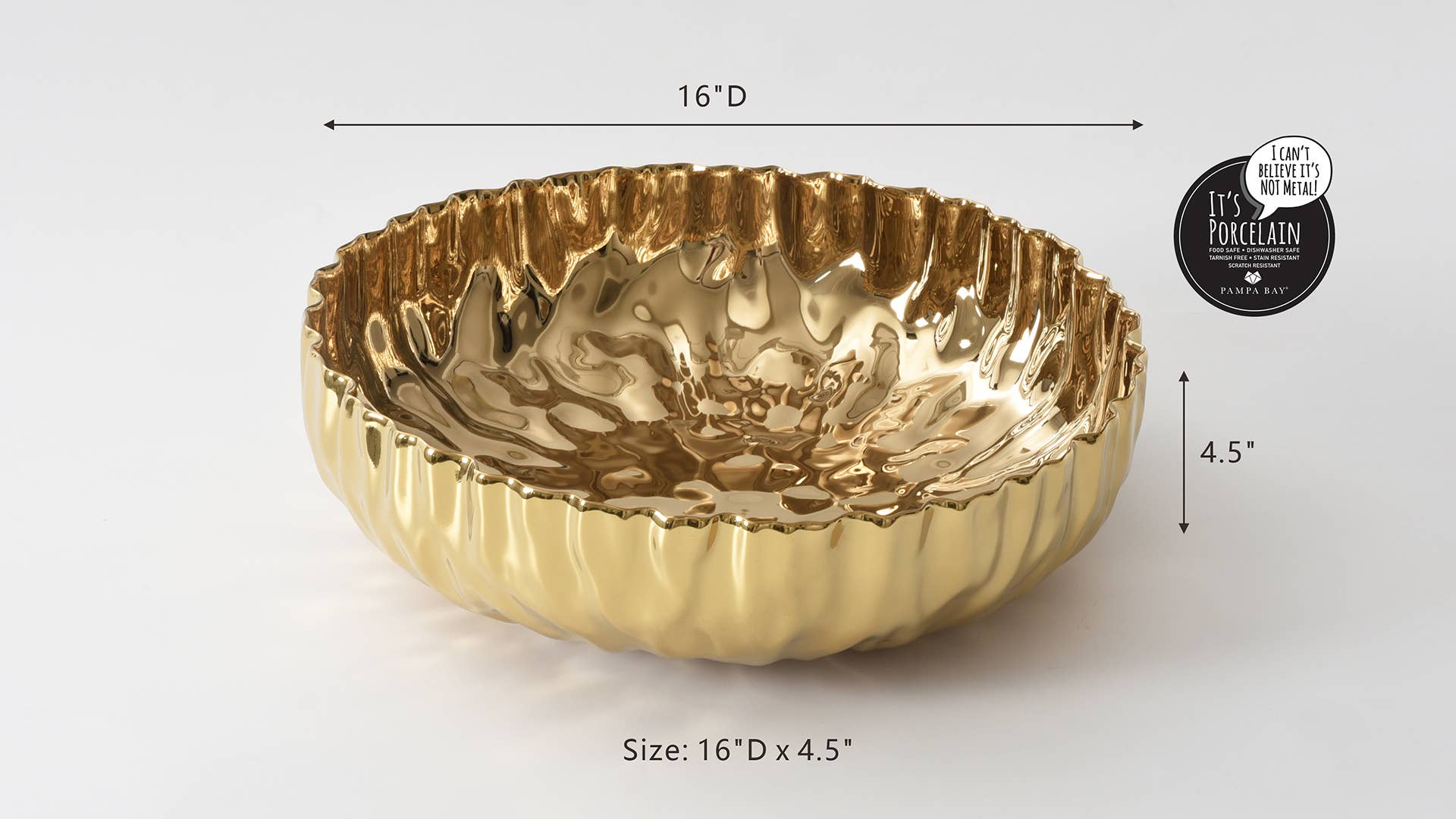 Extra Large Shallow Bowl - Decor Addict, LLC