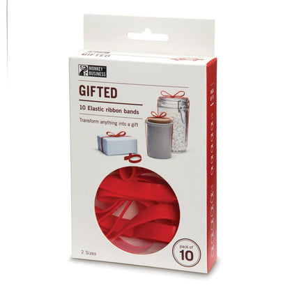 Gift wrapping elastic silicone ribbons | Gifted: Multicolour - Decor Addict, LLC