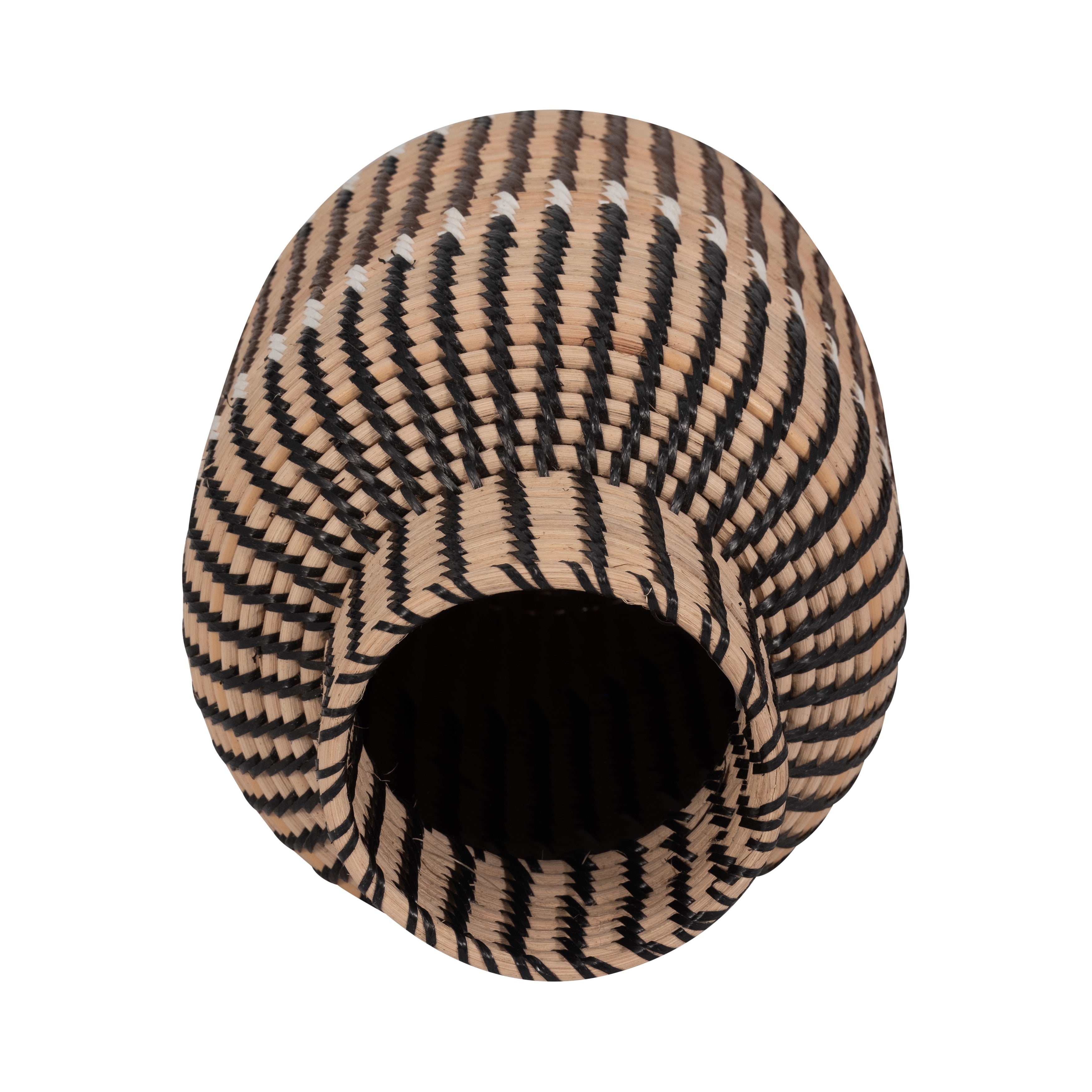 Rattan, 13"h Woven Vase, Multi - Decor Addict, LLC