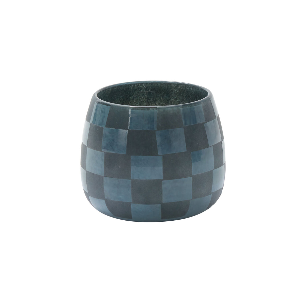 Enthia Checkerboard Glass Vase - Small