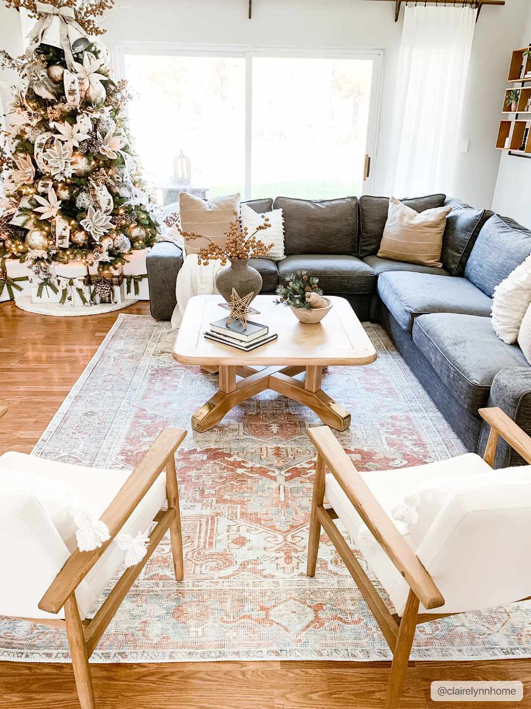 Rust Maayon Washable Rug - Decor Addict, LLC