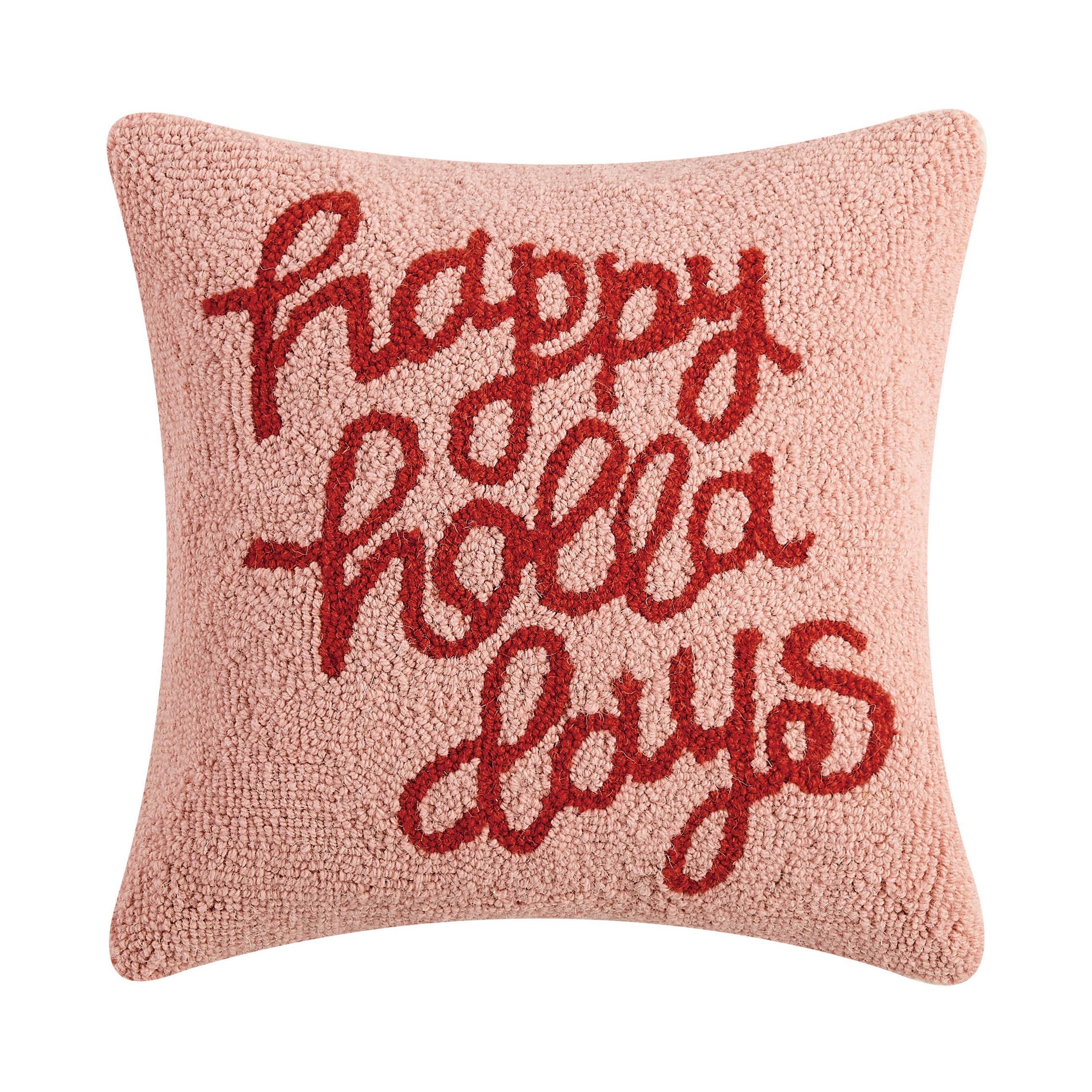 Happy Holladays Hook Pillow - Decor Addict, LLC