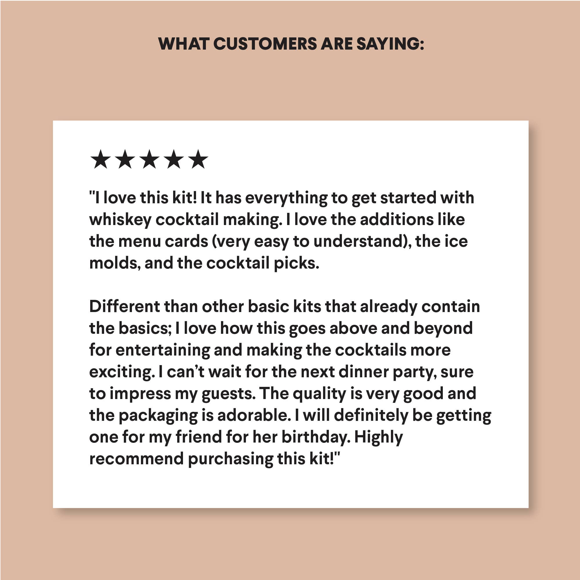 Whiskey Cocktail Kit Gift for Men Alcohol Cocktail Recipe - Decor Addict, LLC