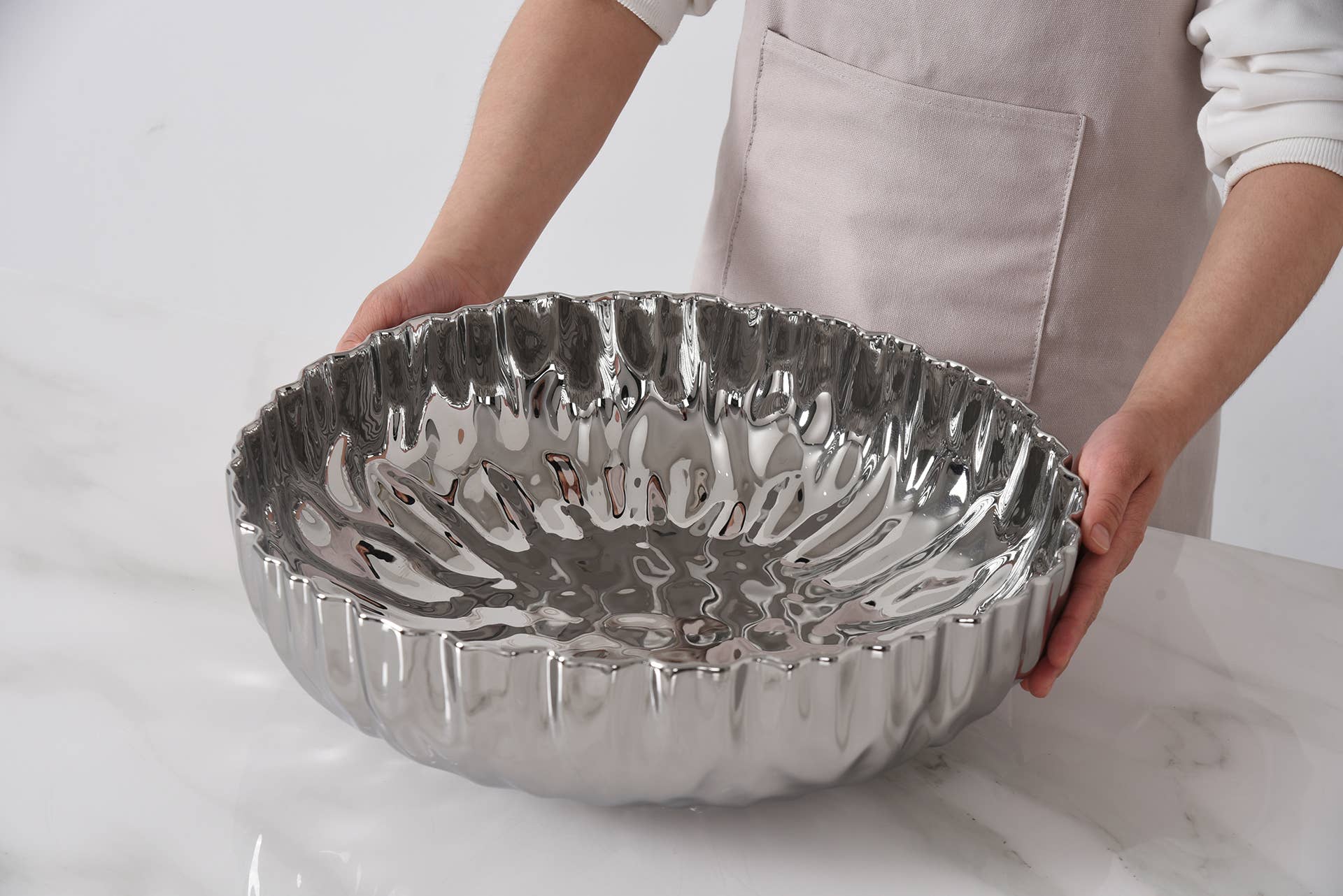 Extra Large Shallow Bowl - Decor Addict, LLC
