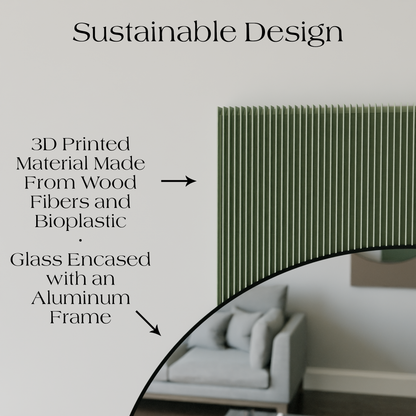 SOL Mirror: Natural Wood / 32" Mirror x 45" Tall - Decor Addict, LLC