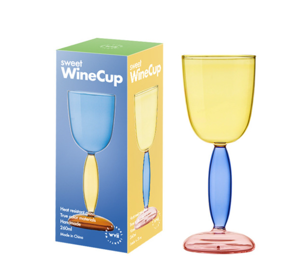 Colored Glass Wine Cup / Decanter: Decanter Pink - Decor Addict, LLC