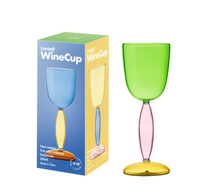 Colored Glass Wine Cup / Decanter: Decanter Blue - Decor Addict, LLC
