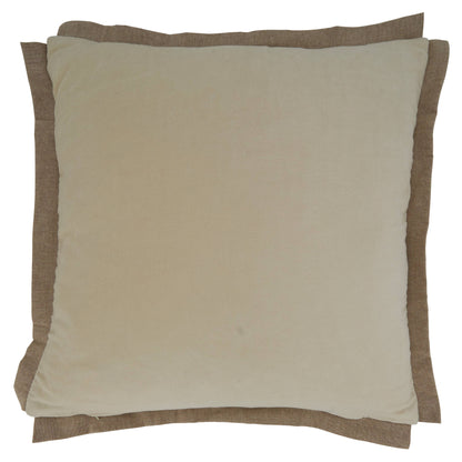 Flange Edge Velvet Pillow: Blush / Down Filled / 20" - Decor Addict, LLC