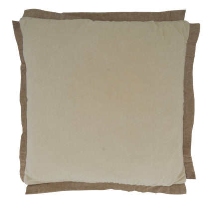 Flange Edge Velvet Pillow: Blush / Down Filled / 20" - Decor Addict, LLC