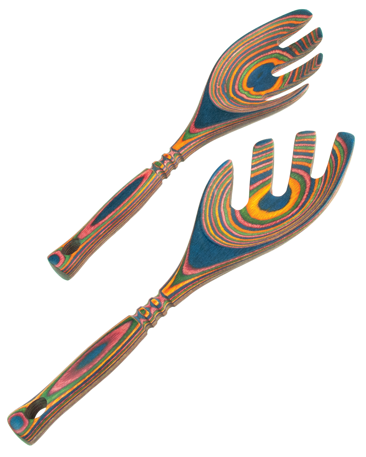 9" Rainbow Pakka Salad Leaf - Carded