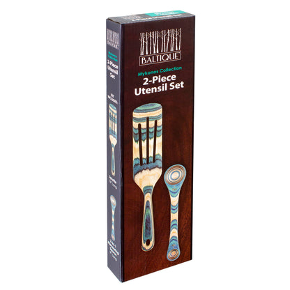 Baltique® Mykonos 2-Pc. Cooking Utensil Set - Decor Addict, LLC