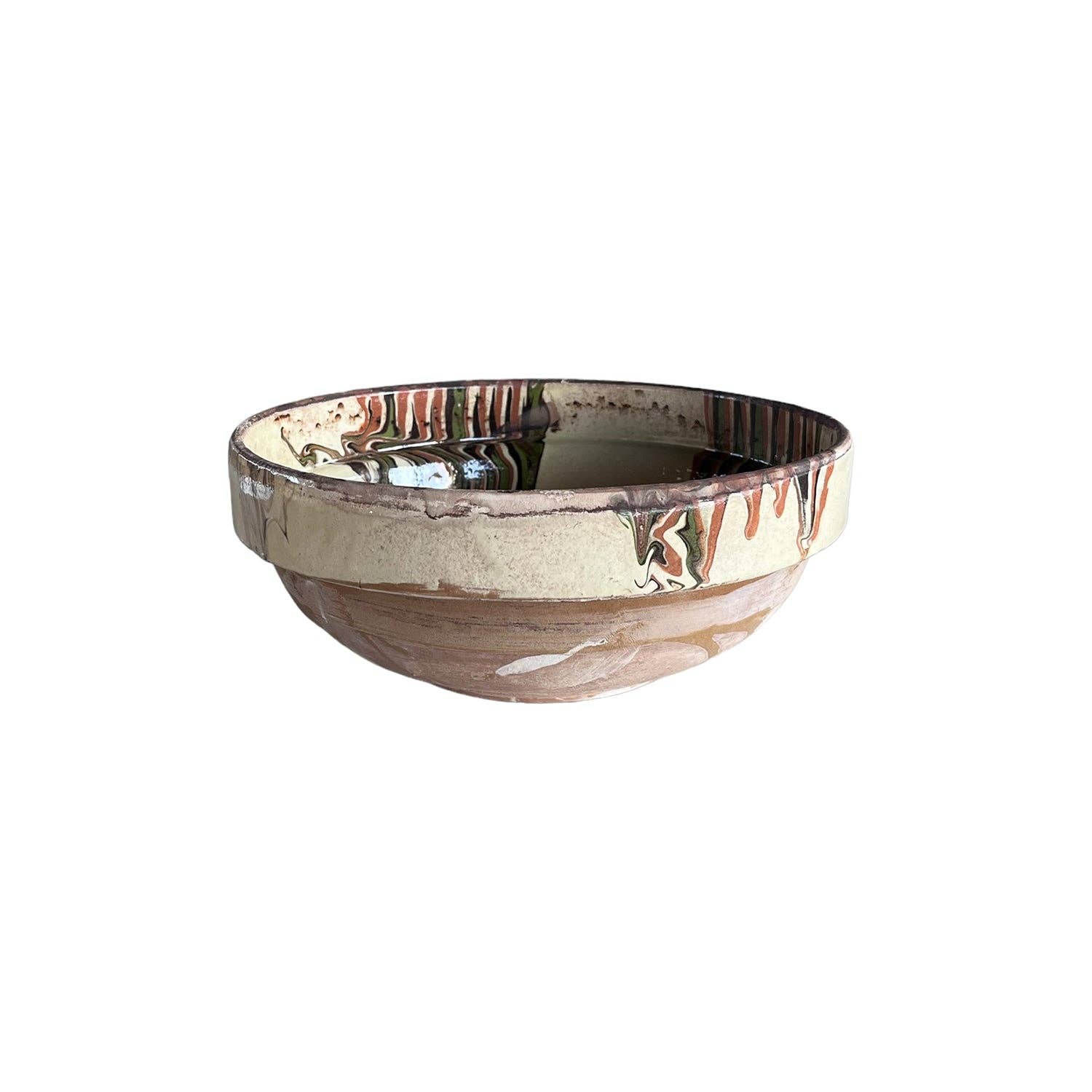 Cottage Crafted Bowl: Marbleized Blue / Medium