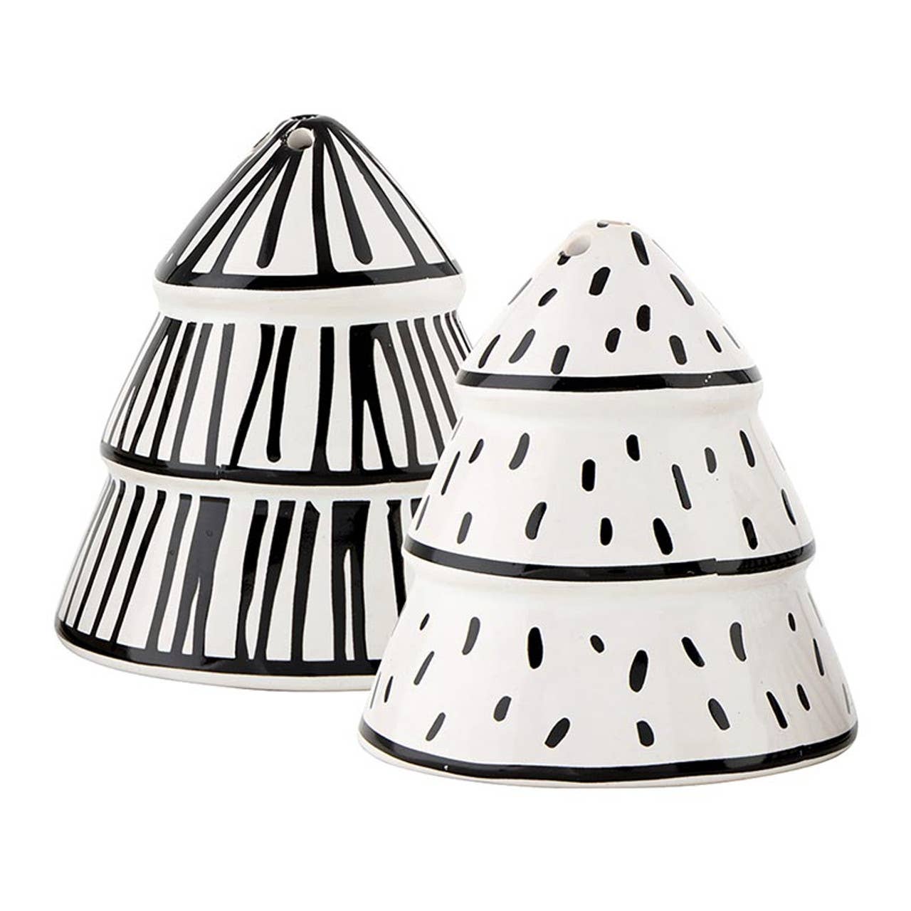 Ceramic Salt + Pepper Tree Shakers: Material - Decor Addict, LLC
