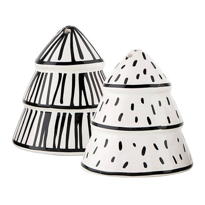Ceramic Salt + Pepper Tree Shakers: Material - Decor Addict, LLC
