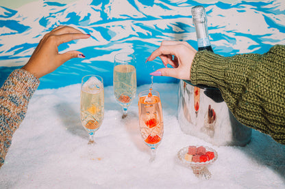 Champagne Mixer Cube Trio, Holiday/New Year’s Toast - Decor Addict, LLC