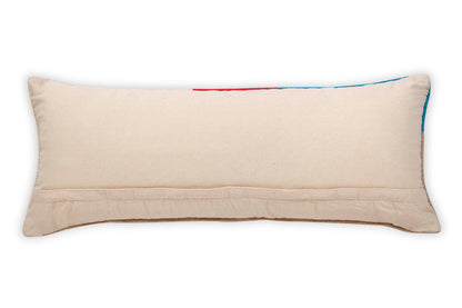 Leh Handcrafted Lumbar Pillow, Multi- 12x30 Inch: CUSHION COVER WITH INSERT - Decor Addict, LLC