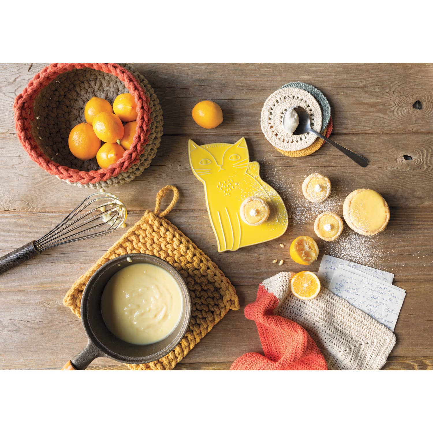 Ochre Knit Potholder - Decor Addict, LLC