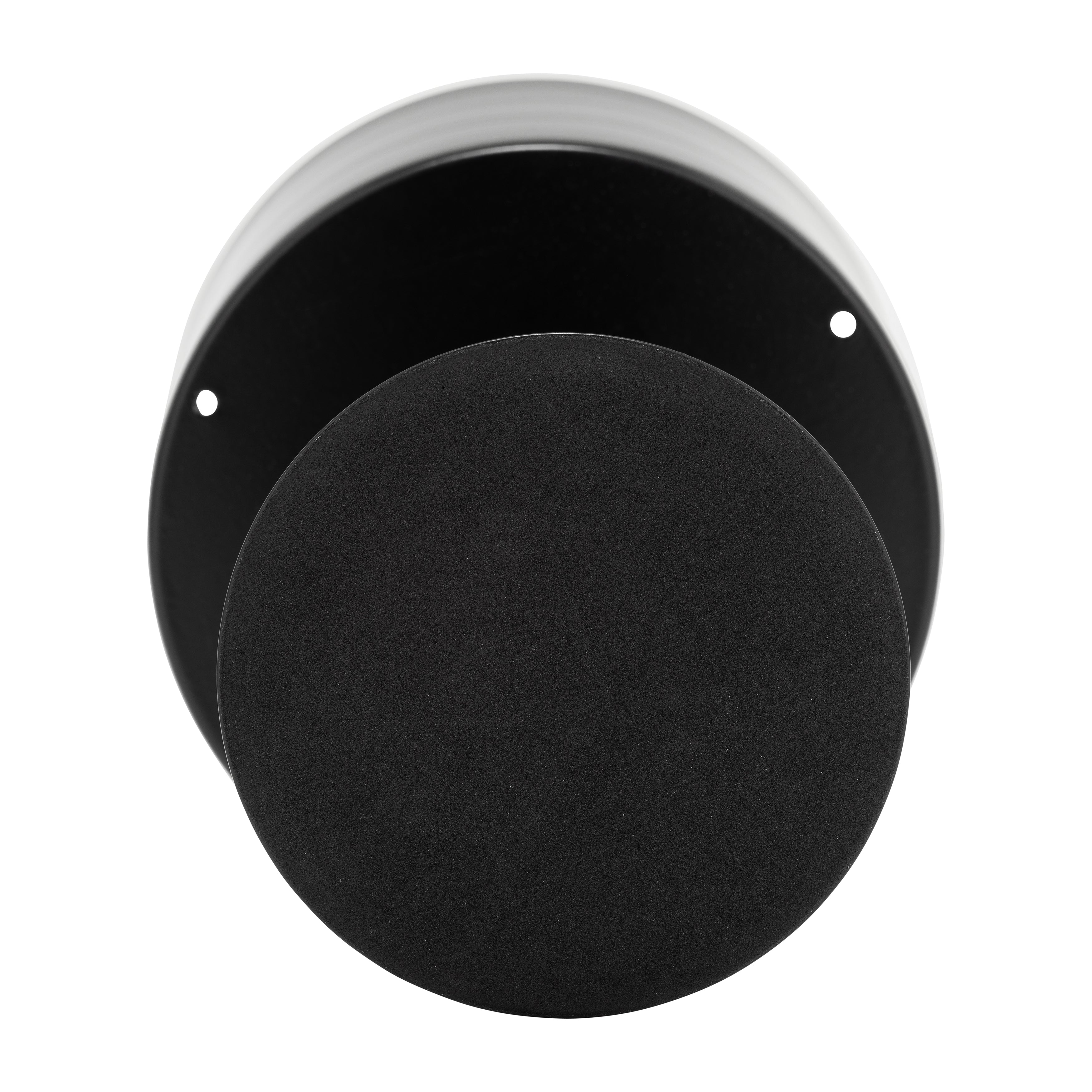 Ec Metal,6",flat Round Base Planter,black - Decor Addict, LLC